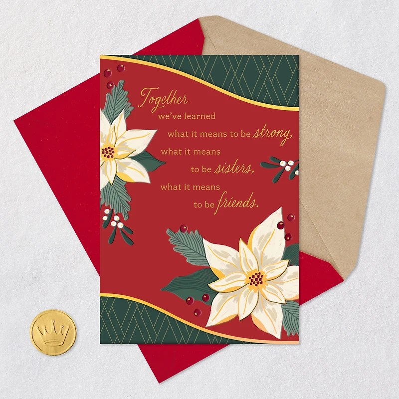 Glad We're Sisters and Friends Christmas Card for only USD 5.59 | Hallmark