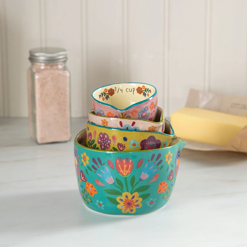 Natural Life Folk-Art Floral Nesting Measuring Cups, Set of 4 for only USD 25.99 | Hallmark