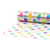Pastel Dots on Clear Cellophane Gift Wrap Roll, 17.5 sq. ft. for only USD 4.99 | Hallmark