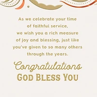 Celebrating Your Faithful Service Religious Golden Jubilee Card for only USD 3.99 | Hallmark