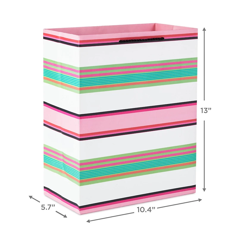13" Modern Stripes Large Gift Bag for only USD 4.99 | Hallmark