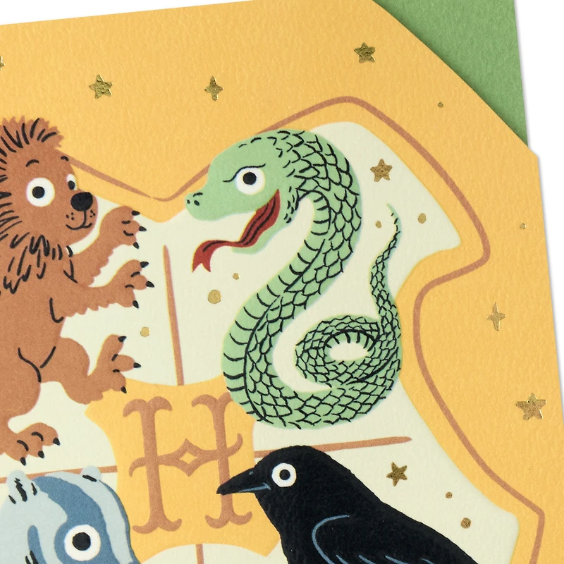 Harry Potter™ Hogwarts™ Crest Baby Shower Card for only USD 5.99 | Hallmark