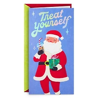 Treat Yourself Santa Claus Money Holder Christmas Card for only USD 4.59 | Hallmark