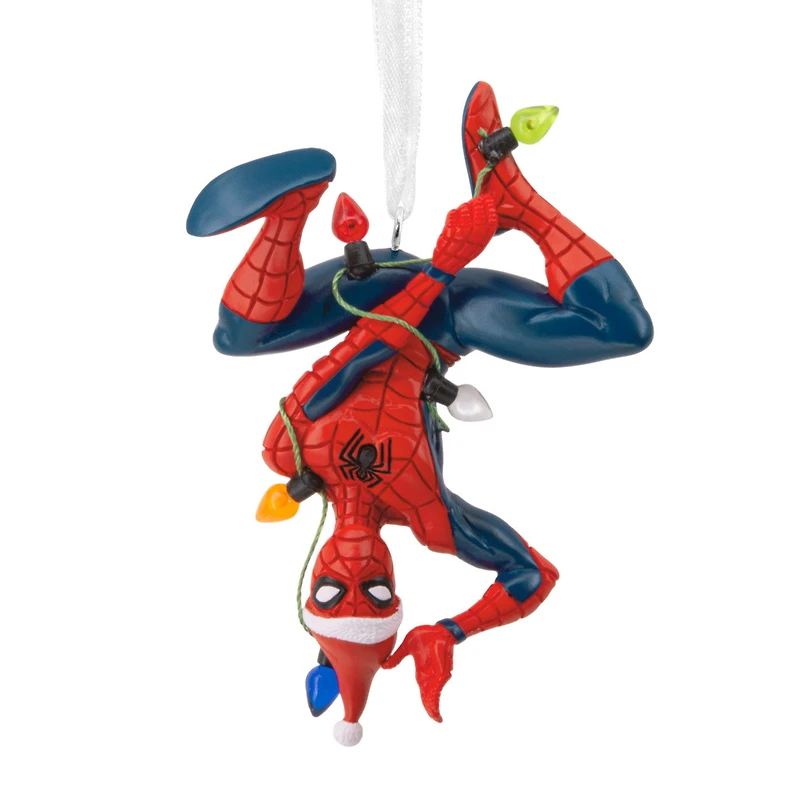 Marvel Spider-Man Hanging From Lights Hallmark Ornament for only USD 11.49 | Hallmark