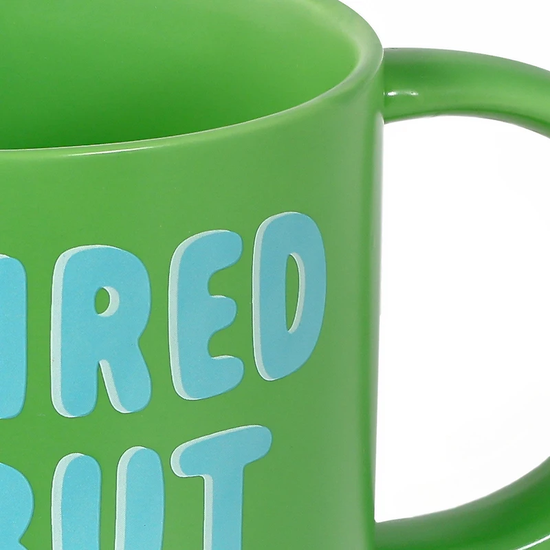 Tired But Trying Bright Green Mug, 16 oz. for only USD 16.99 | Hallmark