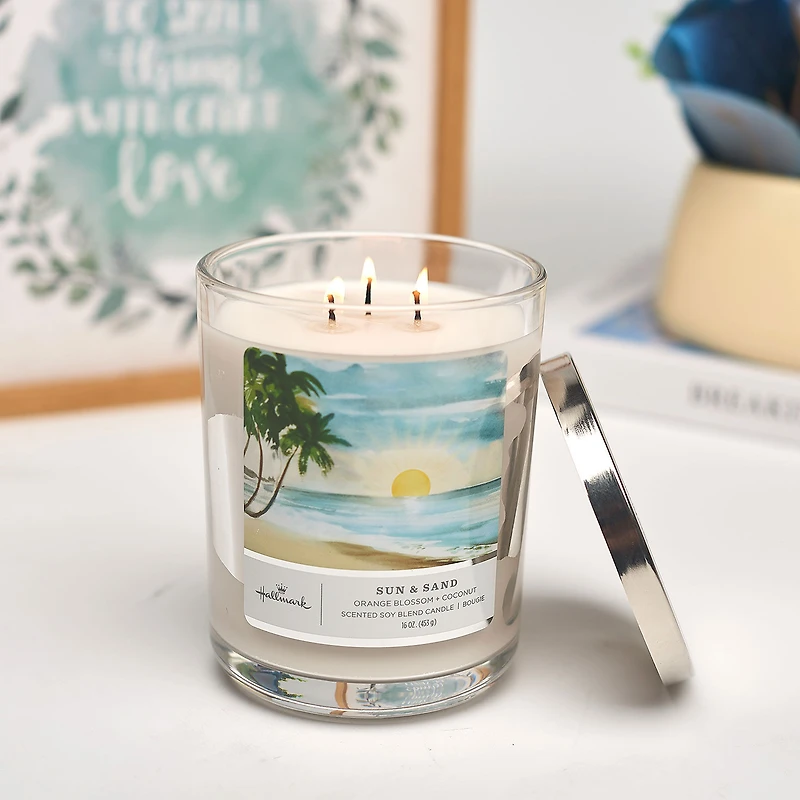 Sun and Sand Scented 3-Wick Candle, 16 oz. for only USD 29.99 | Hallmark
