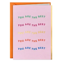 You Are the Best Blank Note Cards, Pack of 5 for only USD 5.00 | Hallmark