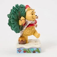 Jim Shore Disney Winnie the Pooh With Christmas Tree Figurine, 6.22" for only USD 69.99 | Hallmark