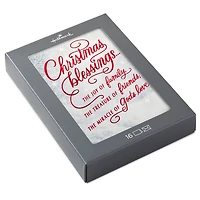 Red Script and Snowy Evergreens Boxed Christmas Cards, Pack of 16 for only USD 15.49 | Hallmark