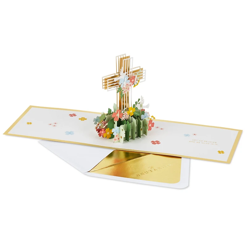Cross With Flowers Religious Pop-Up Card for only USD 12.99 | Hallmark