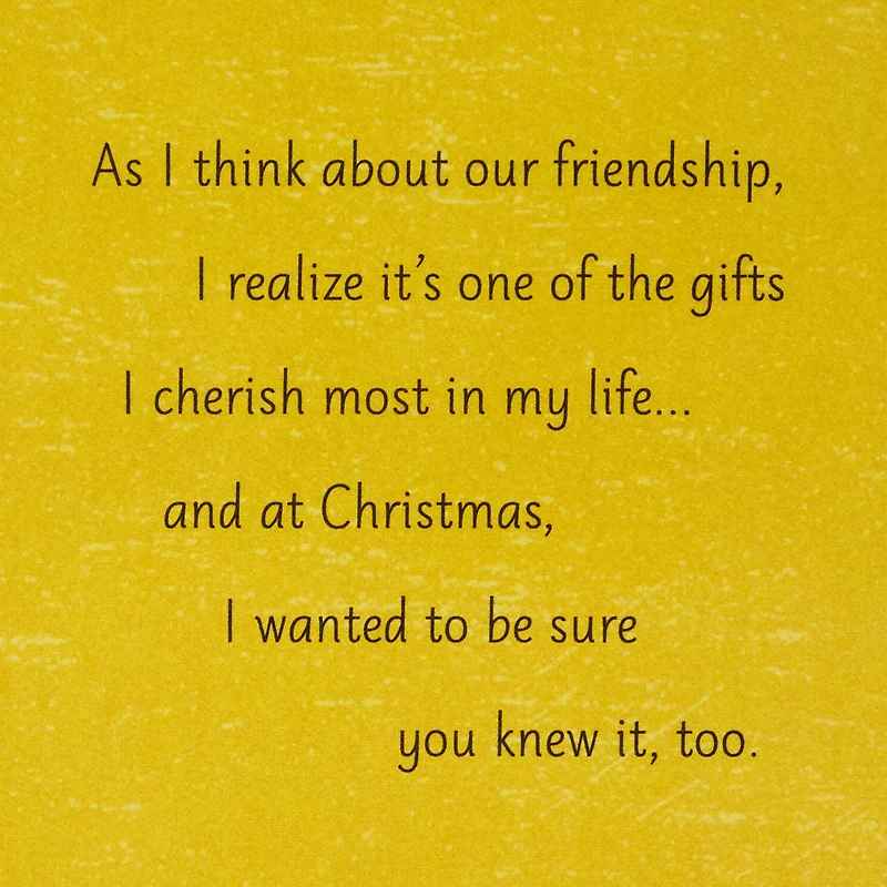 I Cherish Our Friendship Christmas Card for Friend for only USD 4.99 | Hallmark
