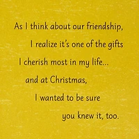 I Cherish Our Friendship Christmas Card for Friend for only USD 4.99 | Hallmark