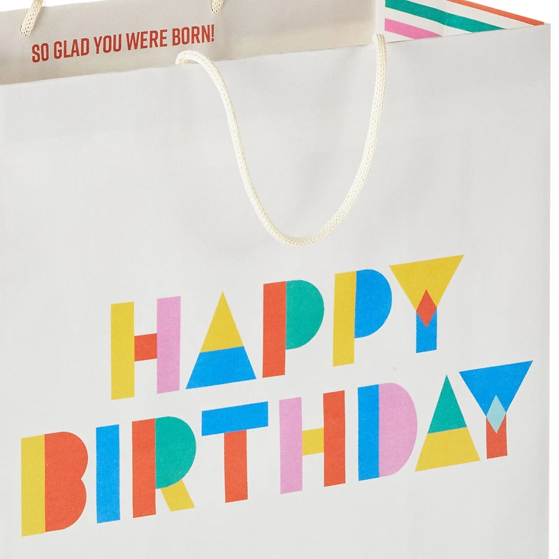 13" Collage Lettering Large Birthday Gift Bag for only USD 4.99 | Hallmark