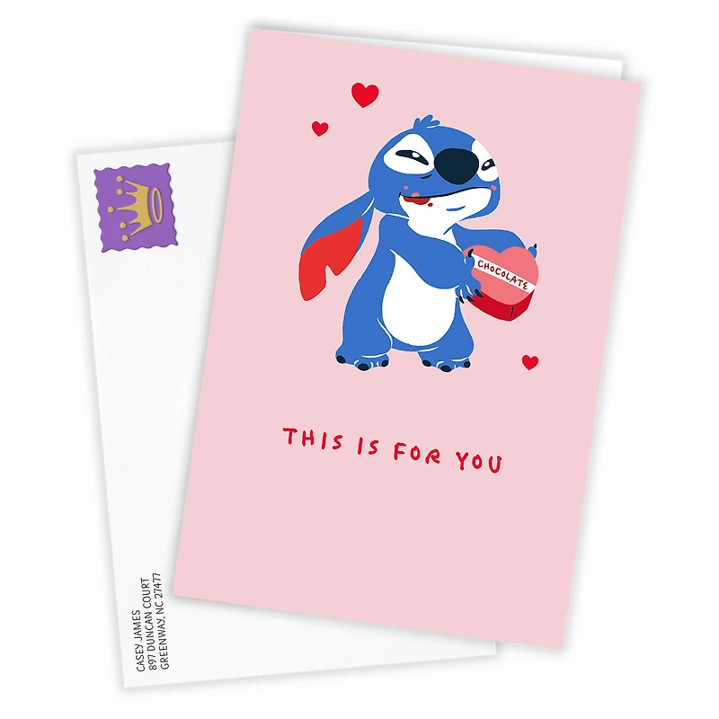 Disney Stitch Chocolate for You Funny Custom Valentine's Day Card for only USD 4.99 | Hallmark