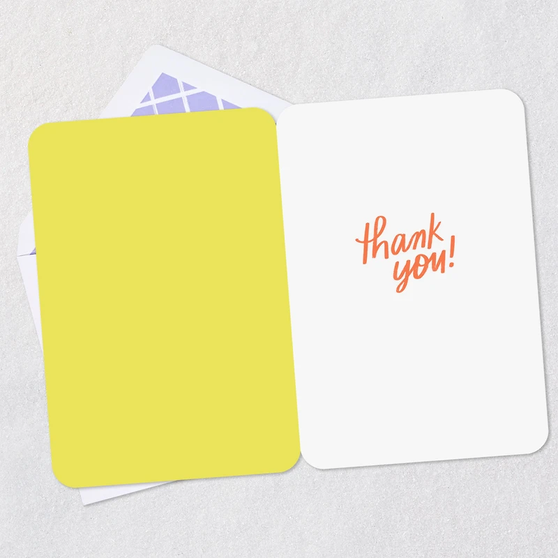 Orange and Yellow Word Bubble Thank You Card for only USD 2.99 | Hallmark