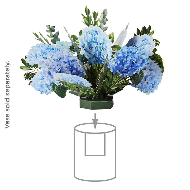 Build-a-Bouquet Blue Hydrangeas Pop-Up Paper Flowers for only USD 9.99 | Hallmark