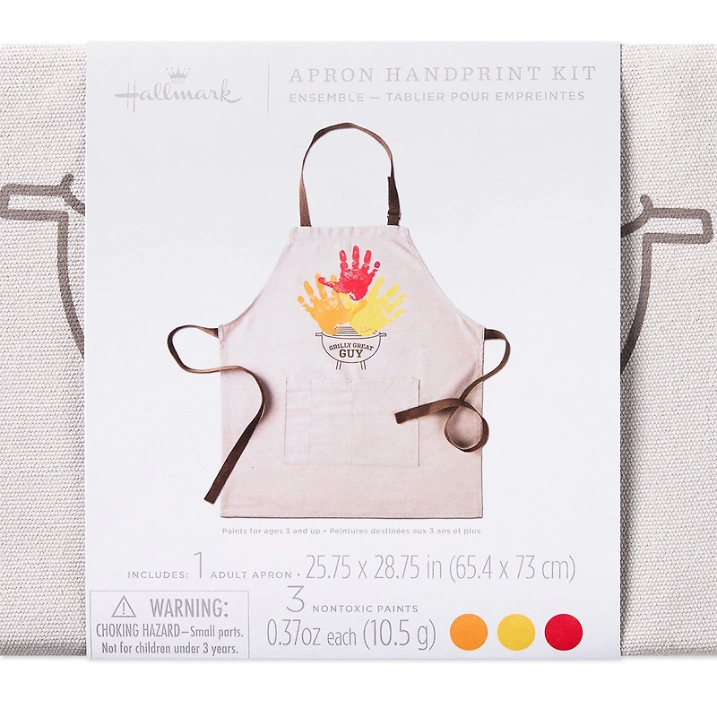 Grilly Great Guy Adult Apron Handprint Kit for only USD 34.99 | Hallmark