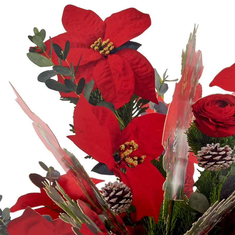 Merry Christmas Poinsettia Flower Bouquet 3D Pop-Up Christmas Card for only USD 12.99 | Hallmark