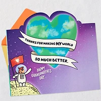 You Make the World Heart-Shaped Pop-Up Grandparents Day Card for Nana for only USD 3.99 | Hallmark