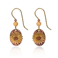 Silver Forest Sunflower Mixed Metal Drop Earrings for only USD 21.00 | Hallmark