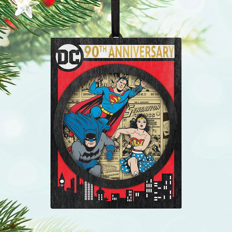 DC Comics™ 90th Anniversary DC Through the Ages Papercraft Ornament for only USD 27.99 | Hallmark