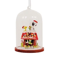 Peanuts® Snoopy's Doghouse Cloche Glass and Paper Hallmark Ornament for only USD 28.99 | Hallmark