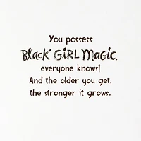 Black Girl Magic Birthday Card for Her for only USD 3.99 | Hallmark