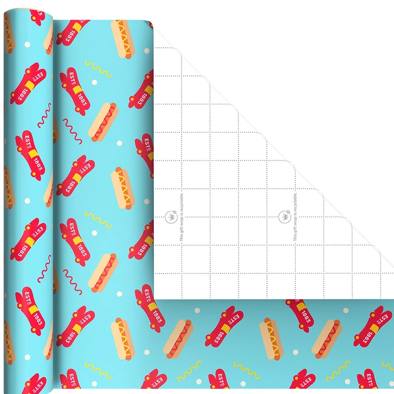 Oscar Mayer™ and Heinz Condiments 3-Pack Wrapping Paper Mini Roll Bundle, 45 sq. ft. total for only USD 11.99 | Hallmark