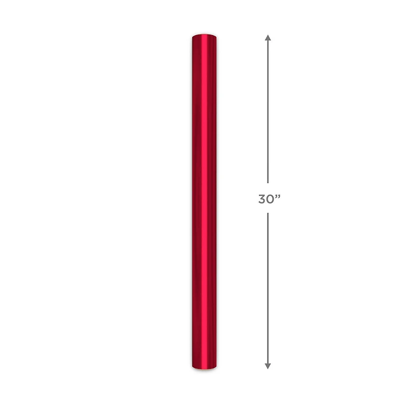 Solid Red Foil Christmas Wrapping Paper Roll, 22.5 sq. ft. for only USD 4.99 | Hallmark