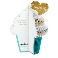 Love to Love You Cupcake With Heart Honeycomb 3D Pop-Up Romantic Birthday Card for only USD 6.99 | Hallmark