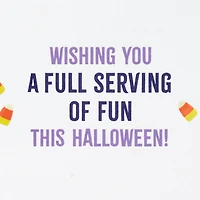 Peanuts® Snoopy and Woodstock Candy Corn Funny Halloween Card for only USD 3.29 | Hallmark