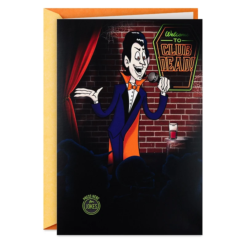 Vampire Comedian Funny Halloween Card With Sound for only USD 6.99 | Hallmark