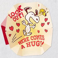 Peanuts® Snoopy and Woodstock Hug Funny Pop-Up Valentine's Day Card for only USD 6.99 | Hallmark