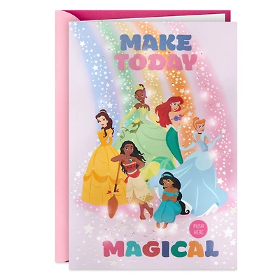 Disney Princess Make Today Magical Musical Birthday Card for Girls With Light for only USD 9.99 | Hallmark