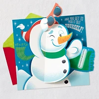 Something Cool Snowman Funny Pop-Up Money Holder Christmas Card for only USD 5.99 | Hallmark