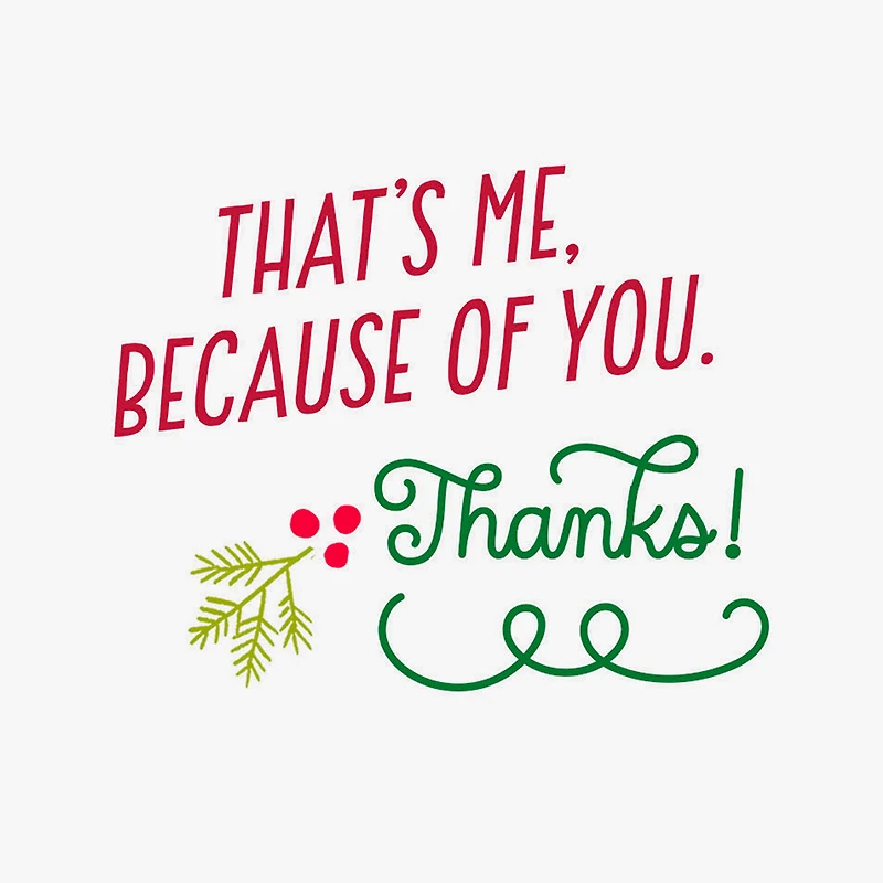 Jolly, Joyful and Grateful Christmas Thank You Card for only USD 2.99 | Hallmark