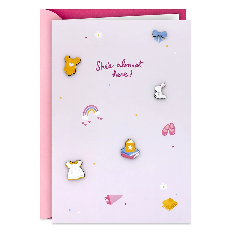 She's Almost Here Baby Shower Card for Girl for only USD 6.99 | Hallmark