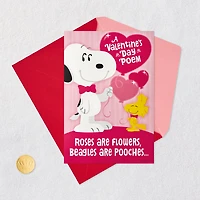 Peanuts® Snoopy and Woodstock Hugs and Smooches Funny Musical Pop-Up Valentine's Day Card for only USD 6.99 | Hallmark