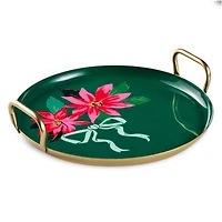 Lacey Chabert Collection Poinsettias on Green Serving Tray, 13" for only USD 45.99 | Hallmark