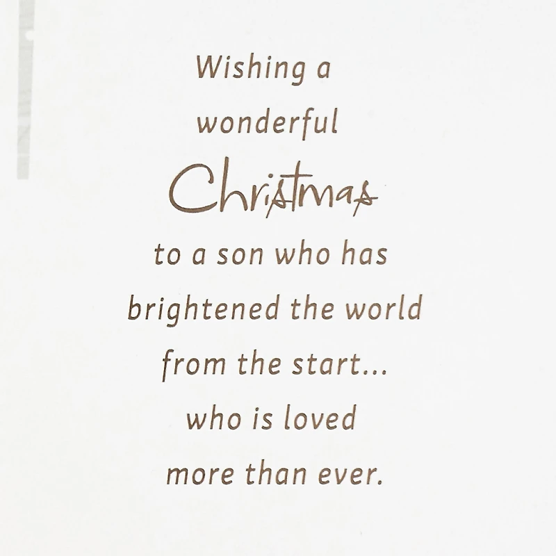You Brighten the World Christmas Card for Son for only USD 5.59 | Hallmark