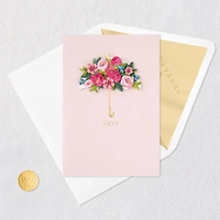 Pink Floral Umbrella Bridal Shower Card for only USD 7.59 | Hallmark