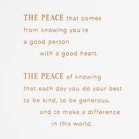 Wishing You Peace Christmas Card for Son for only USD 5.99 | Hallmark