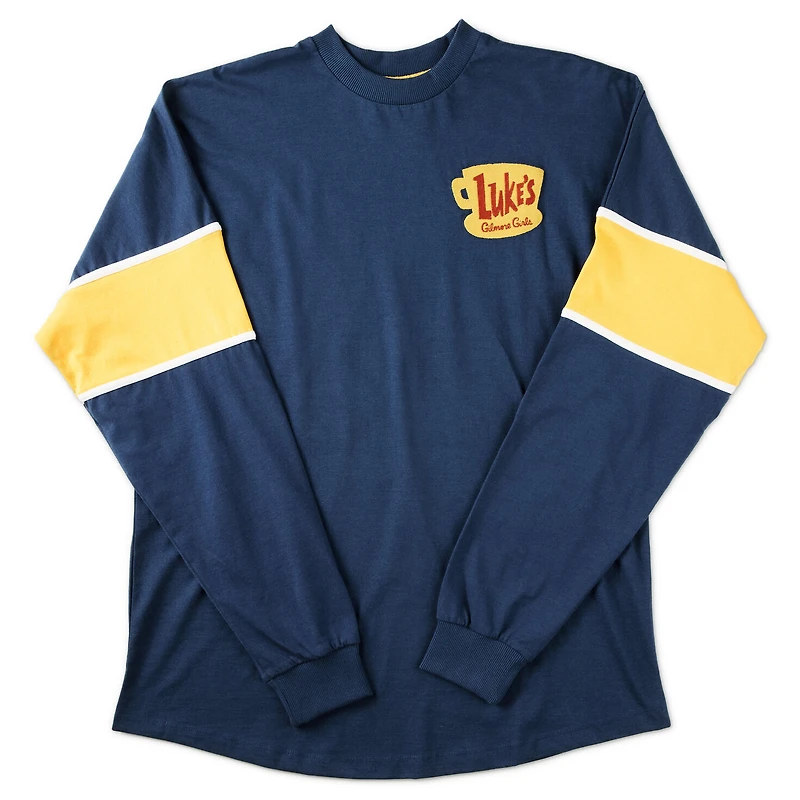 Gilmore Girls Luke's Diner Logo Blue Long-Sleeve Spirit Shirt for only USD 39.99 | Hallmark