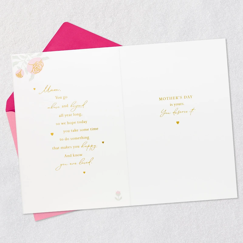 You Deserve a Beautiful Day Mother's Day Card for Mom From All for only USD 8.99 | Hallmark