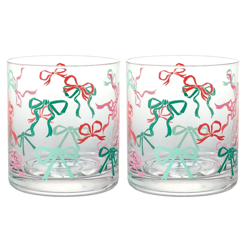Lacey Chabert Collection Holiday Bow Drinking Glasses, Set of 2 for only USD 33.99 | Hallmark