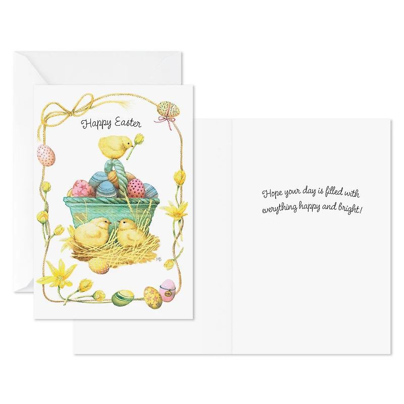Nostalgic Chicks And Basket of Eggs Easter Cards, Pack of 8 for only USD 7.99 | Hallmark