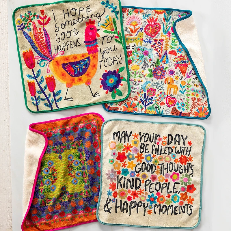 Natural Life Multicolor Microfiber Dish Cloths, Set of 4 for only USD 16.99 | Hallmark