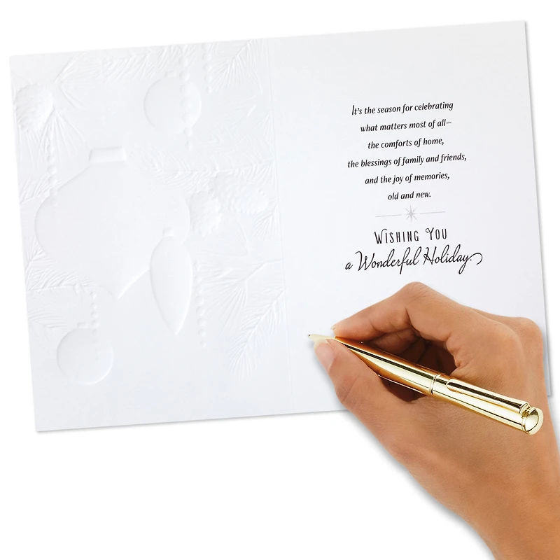 Elegant Gold Foil Ornaments Boxed Christmas Cards, Pack of 16 for only USD 20.49 | Hallmark