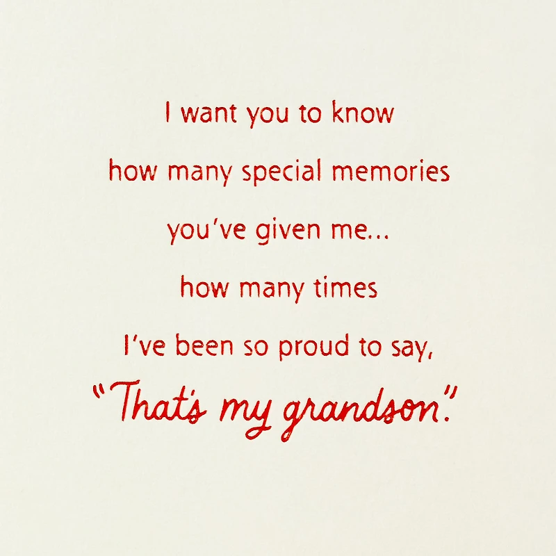 Love Put Into Words Christmas Card for Grandson for only USD 5.99 | Hallmark