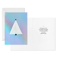 Geometric Tree on Silver Foil Boxed Christmas Cards, Pack of 16 for only USD 12.49 | Hallmark